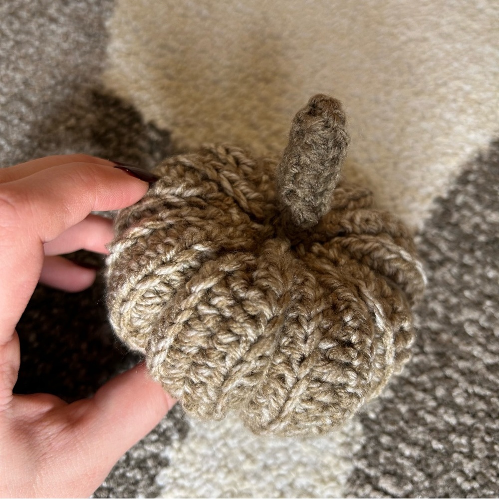 Hand Crocheted Pumpkin - Picture 2 of 4